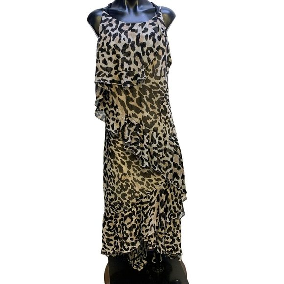Eliza J Dresses & Skirts - *Eliza J Black Animal Print Maxi Dress Size 16